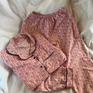 Pink Vintage Dior Pajama Set